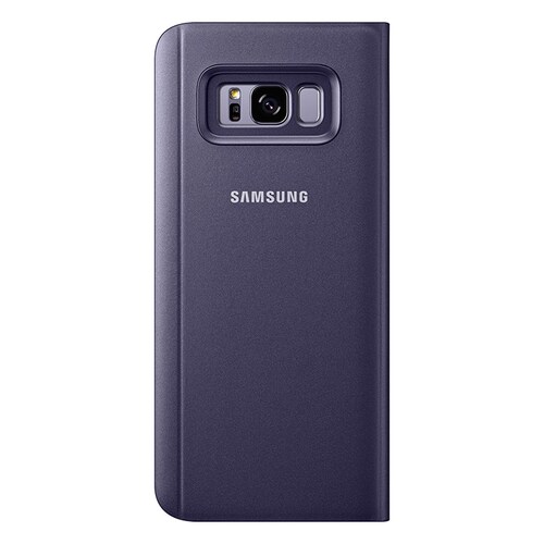 Cubierta Violeta Clear View Standing para S8 Edge Plus Samsung