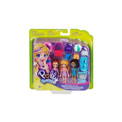 Polly Pocket! Pack 3 Muñecas Aventura en el Agua Mattel