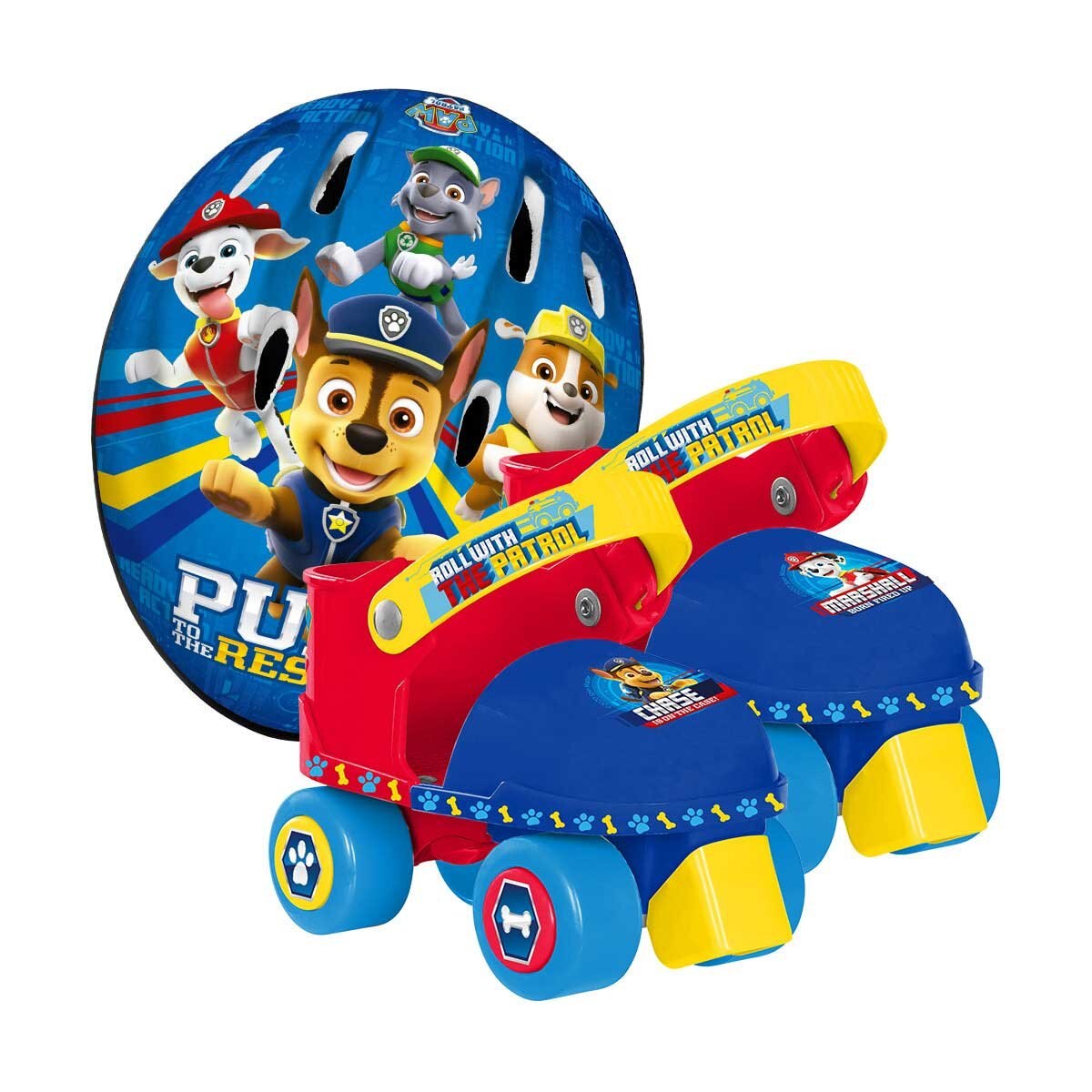 Patines Entrenadores Paw Patrol con Casco Flying Wheel