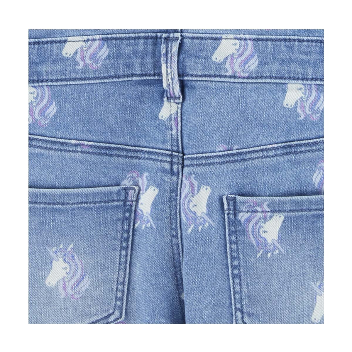 Short Azul Estampado de Unicornio para Niña Osh Kosh