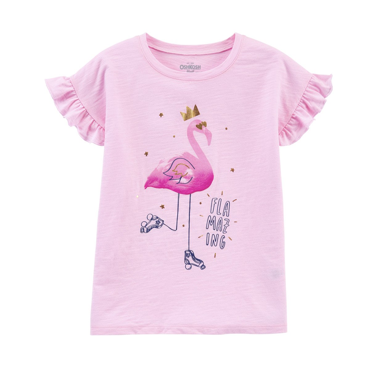 Playera Estampada Rosa para Niña Osh Kosh