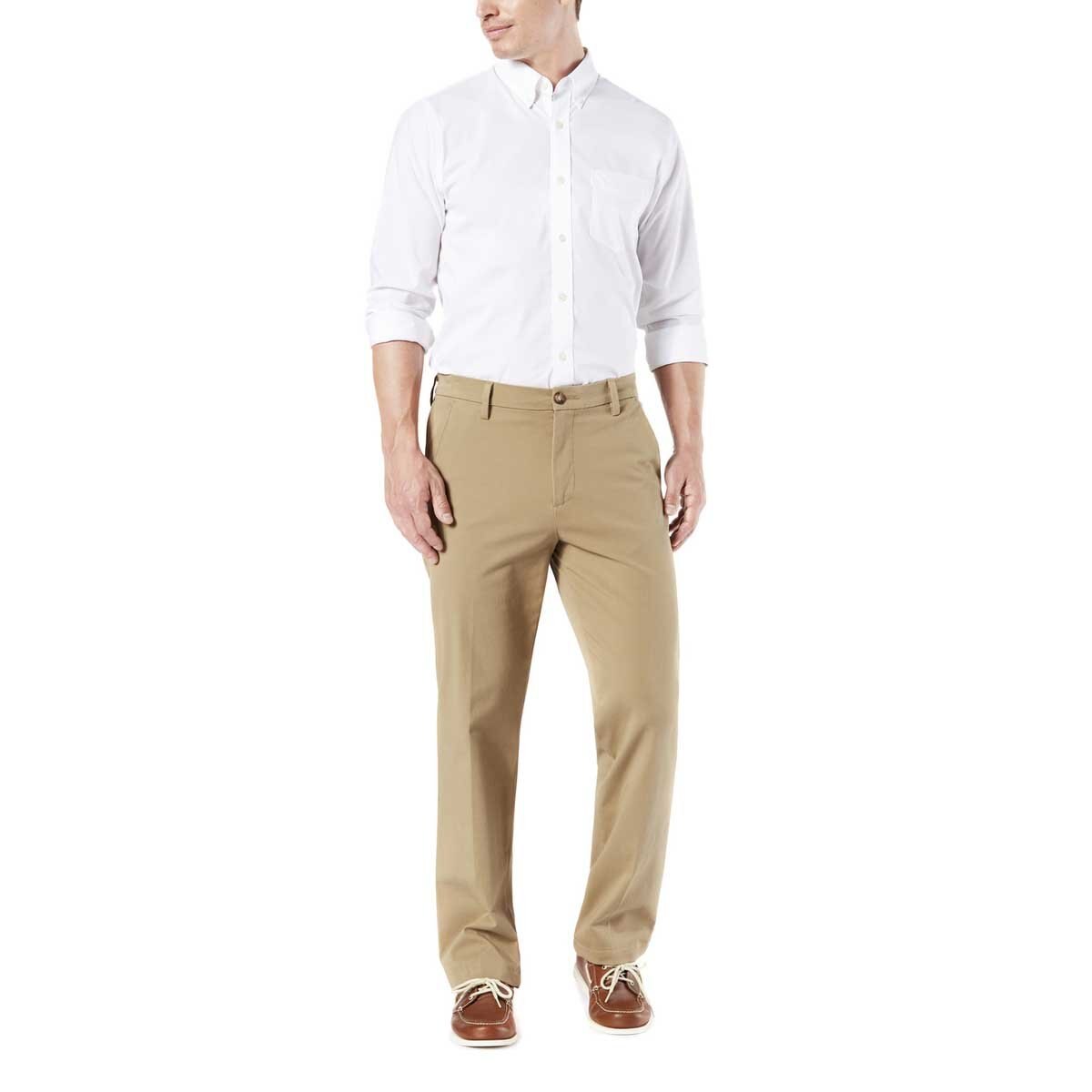 Pantalón Formal Café para Caballero Dockers Workday Khaki Straight