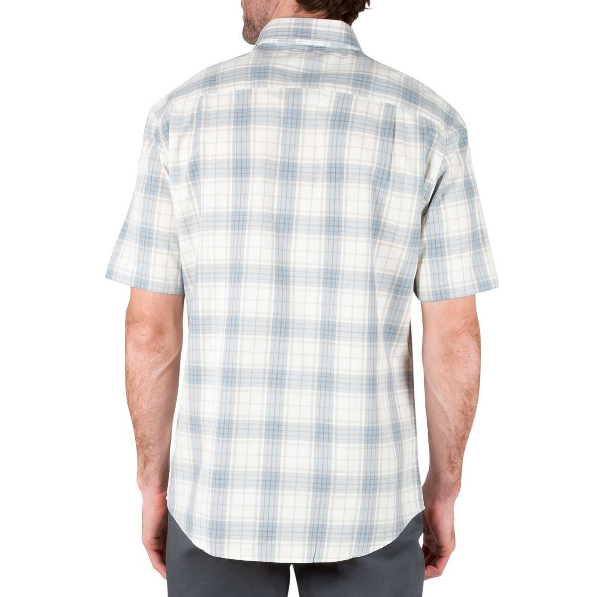 Camisa Manga Corta a Cuadros Café Claro Haggar para Caballero