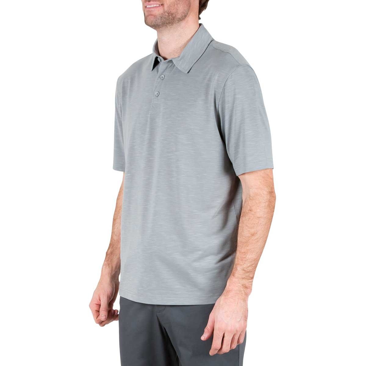 Polo Lisa Gris Manga Corta Haggar para Caballero