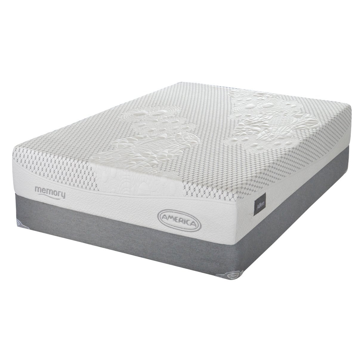 Juego de Colchón Y Box Matrimonial Allen America