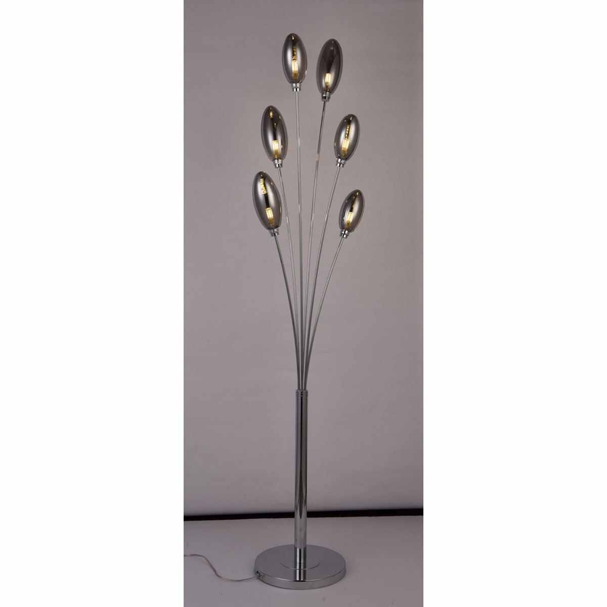 lampara de piso negro litedecor