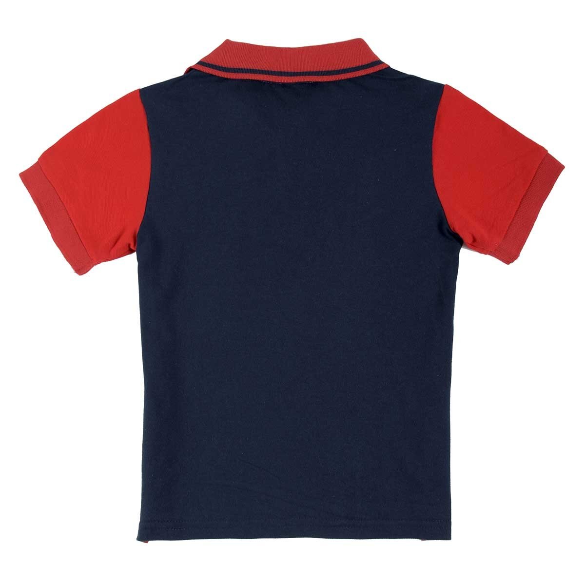 Playera Azul para Niño Manga Corta Roja Royal Polo Club