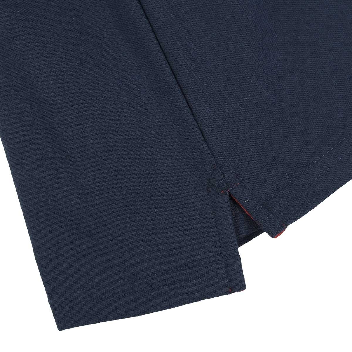 Playera Azul para Niño Manga Corta Roja Royal Polo Club
