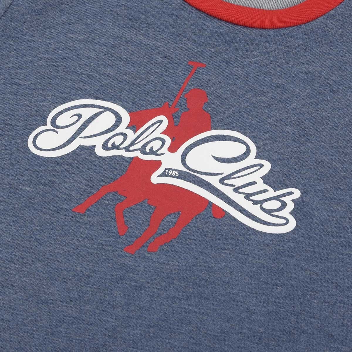 Playera para Niño Manga Corta Azul Royal Polo Club
