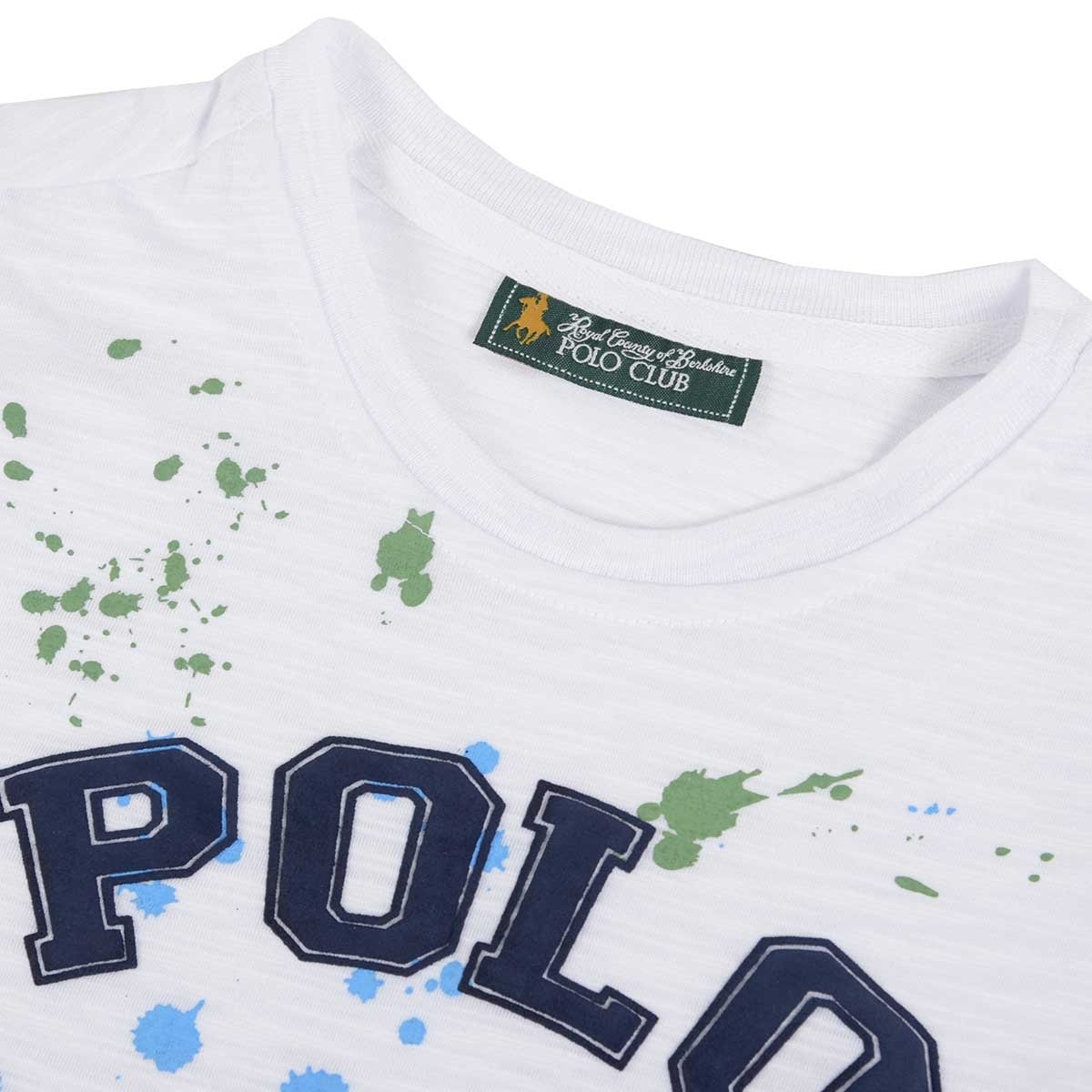 Playera Blanca para Niño Manga Corta Royal Polo Club