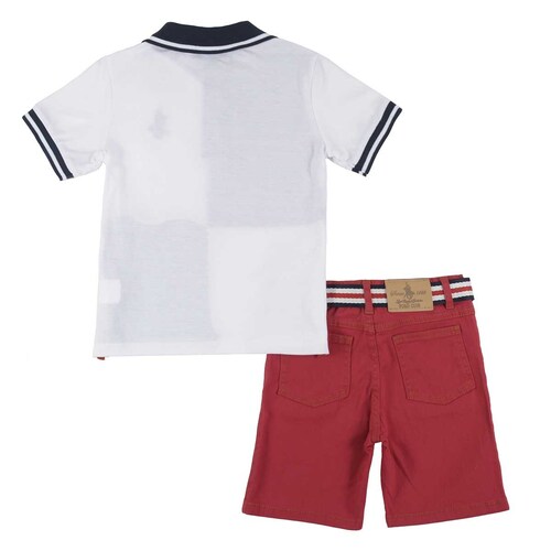 Conjunto para Niño Polo Manga Corta Y Short con Cinturon Royal Polo Club