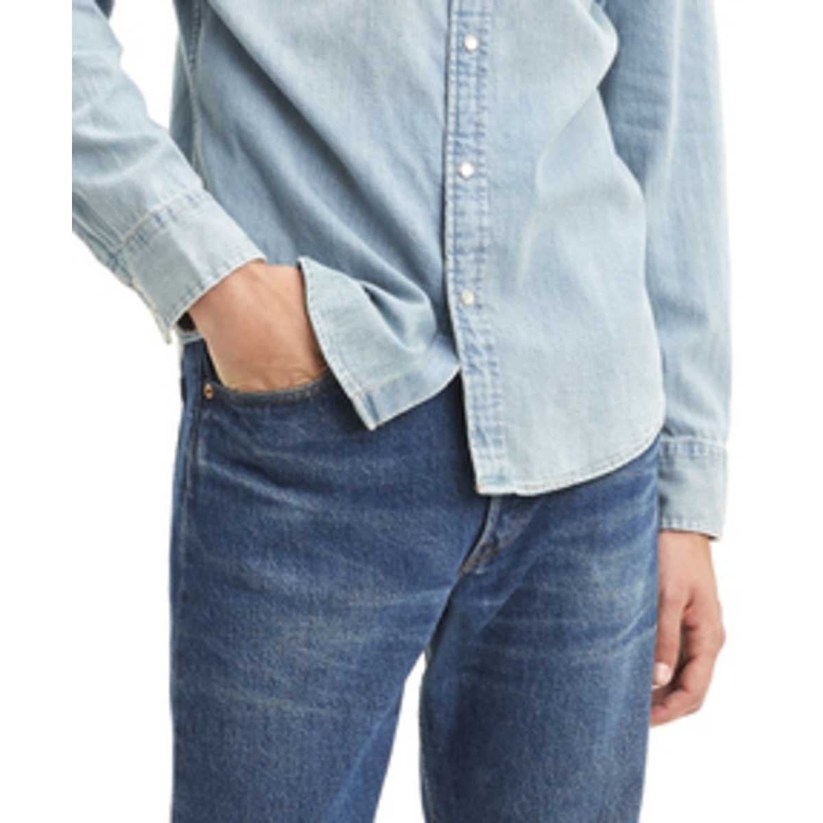 Camisa Azul Manga Larga para Caballero Levi's®