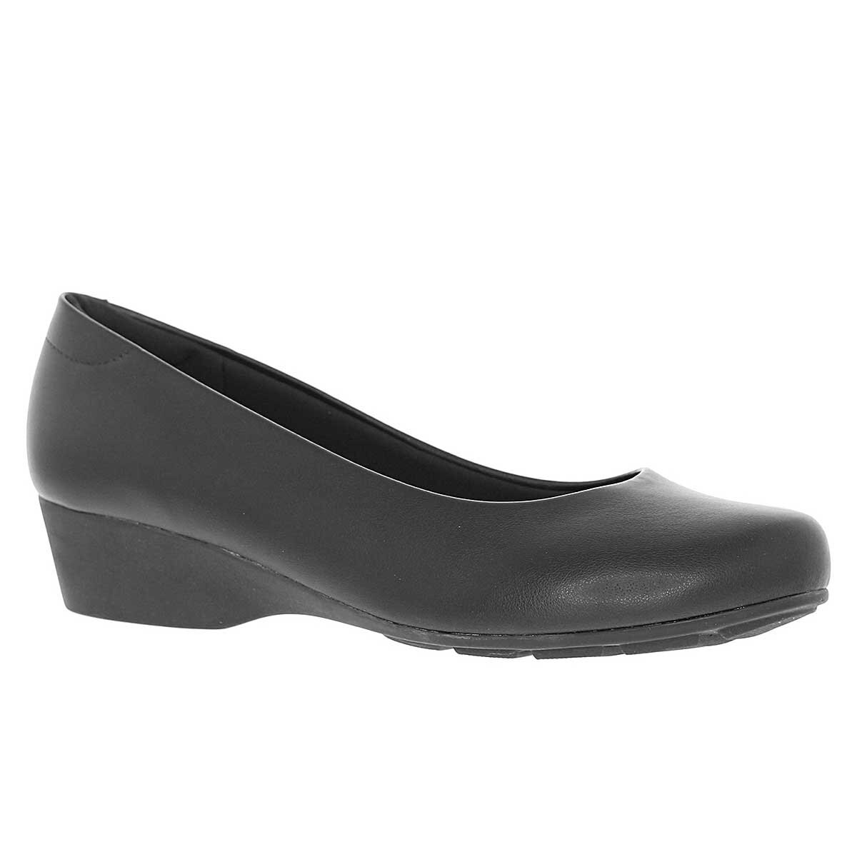 Zapatilla Negra con Cuña Baja Modare