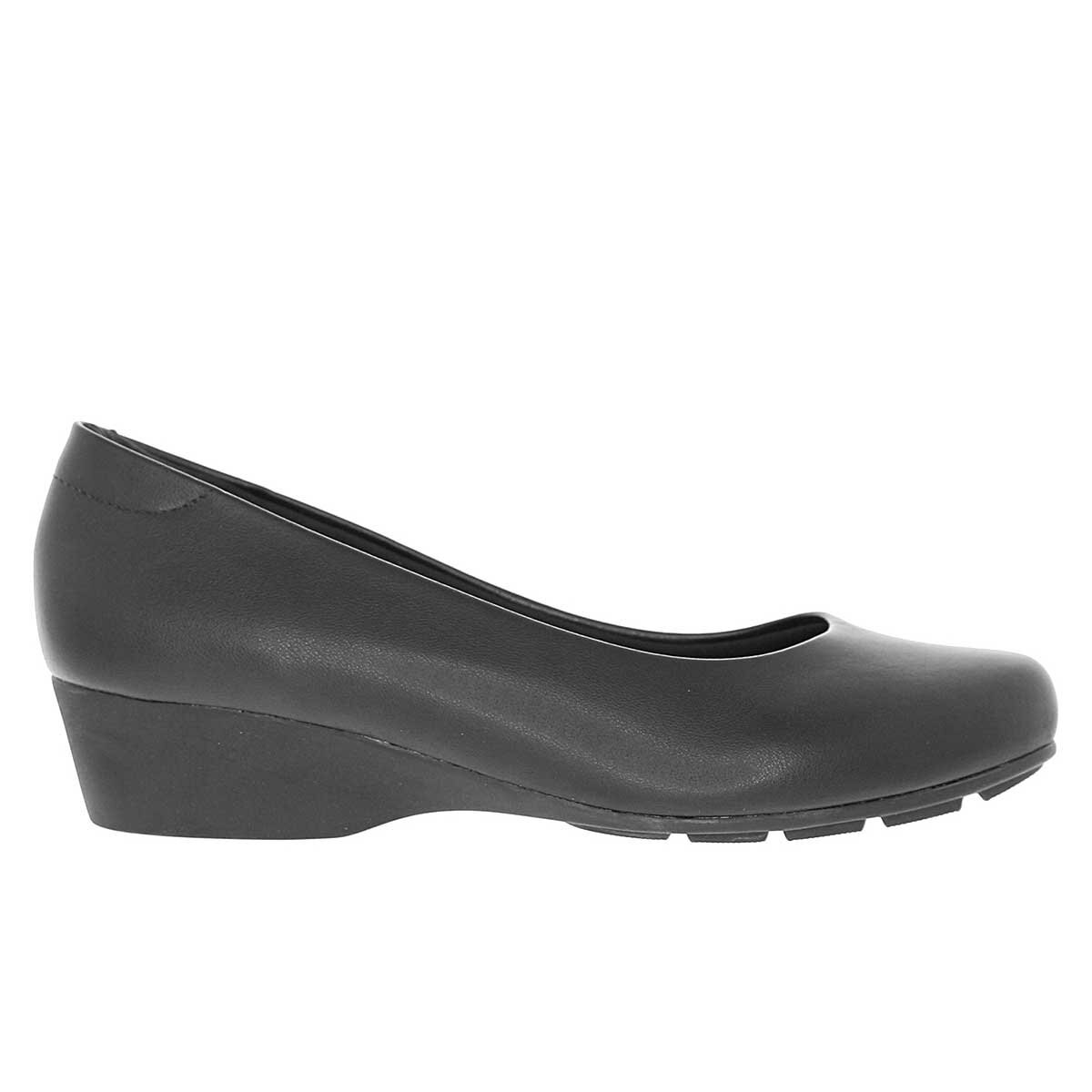 Zapatilla Negra con Cuña Baja Modare