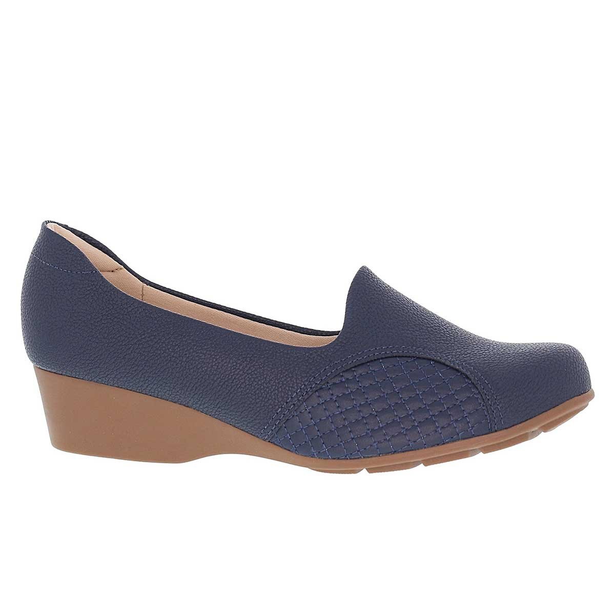 Zapato Azul Marino con Cuña Modare