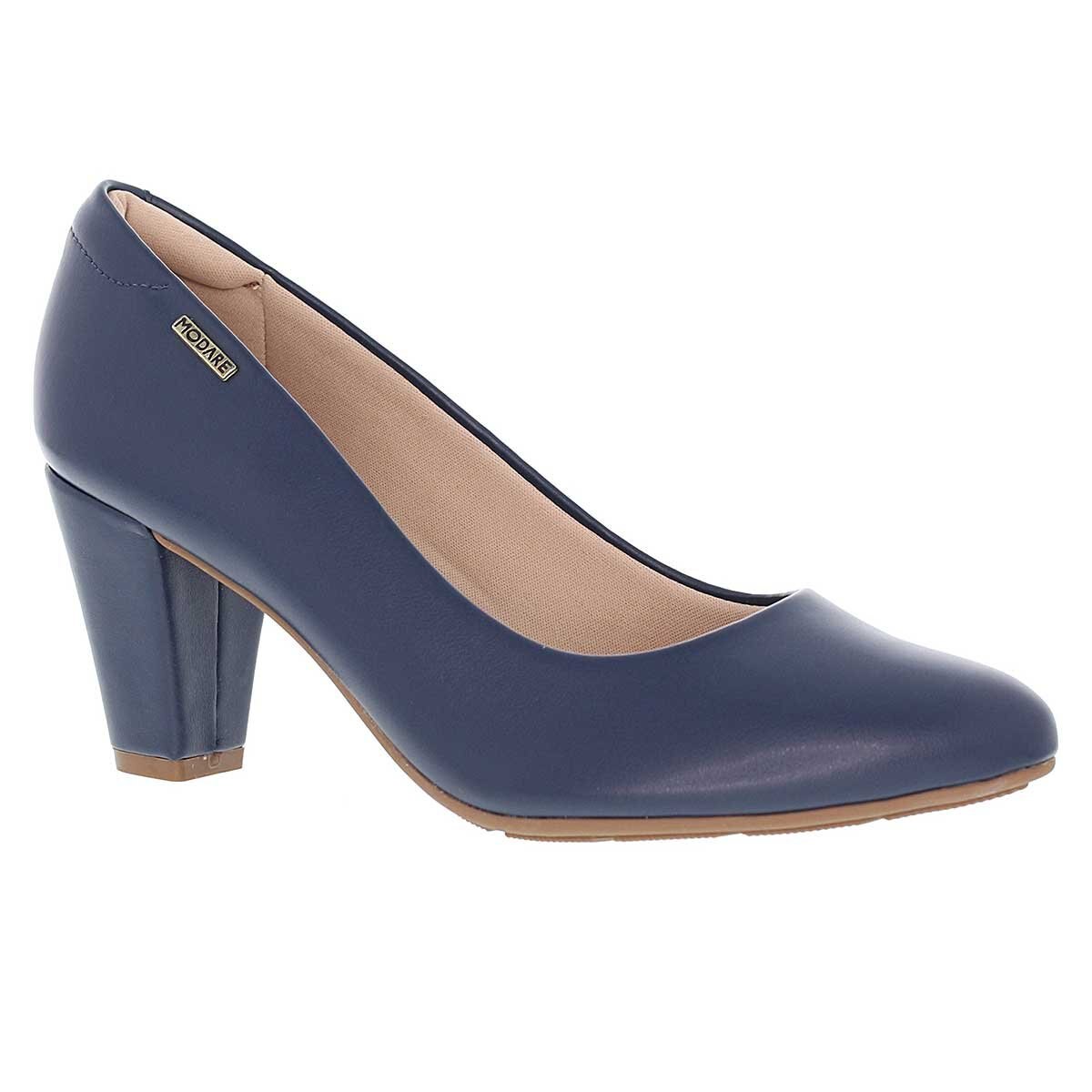 Zapatilla Azul con Tacón Confort Modare
