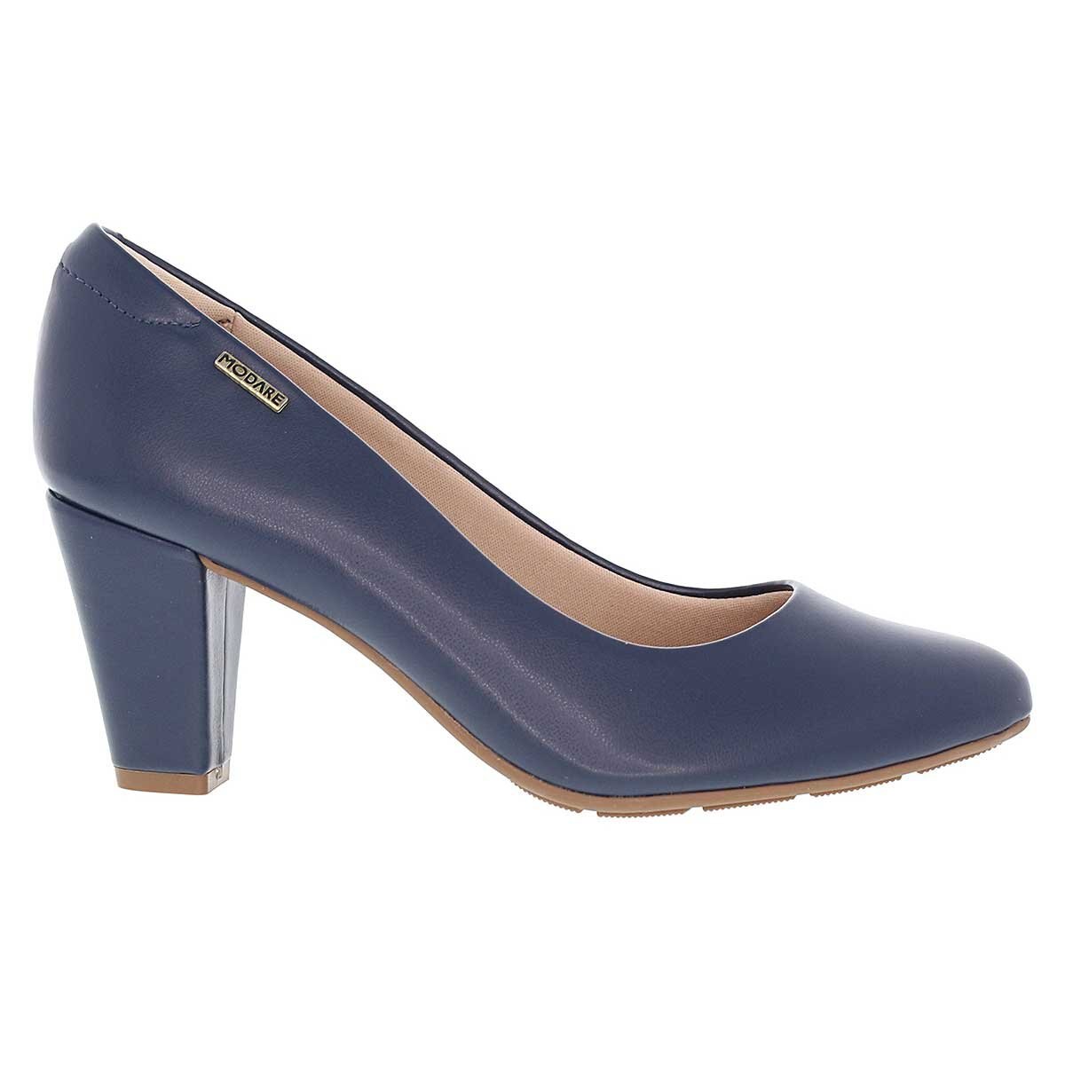 Zapatilla Azul con Tacón Confort Modare