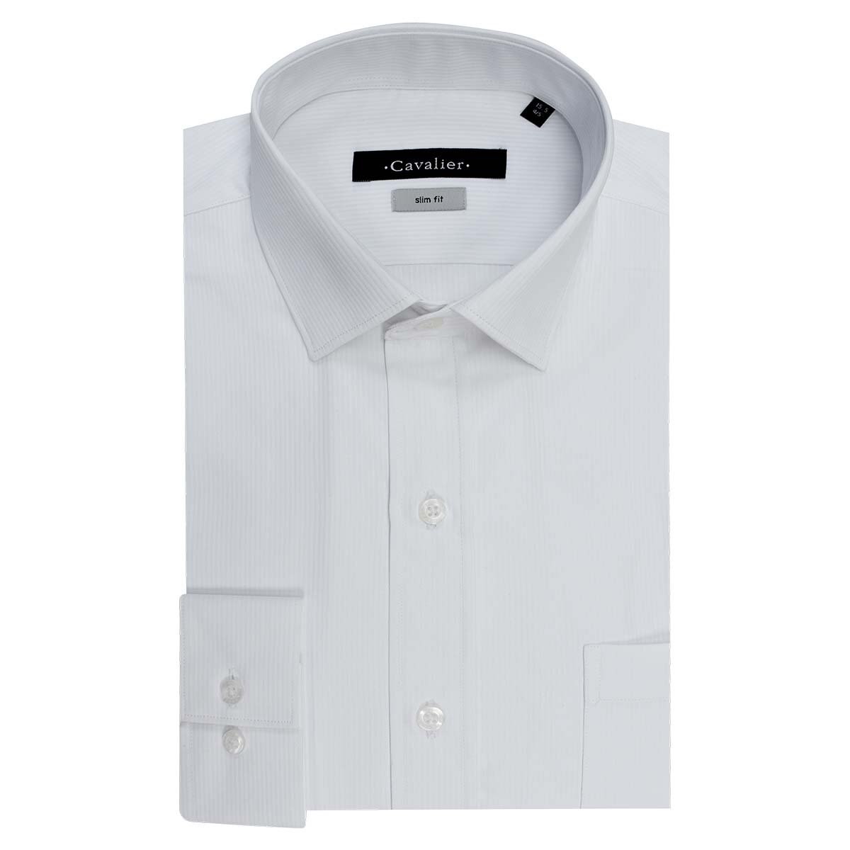 Camisa de Vestir Blanca Corte Slim Cavalier para Caballero
