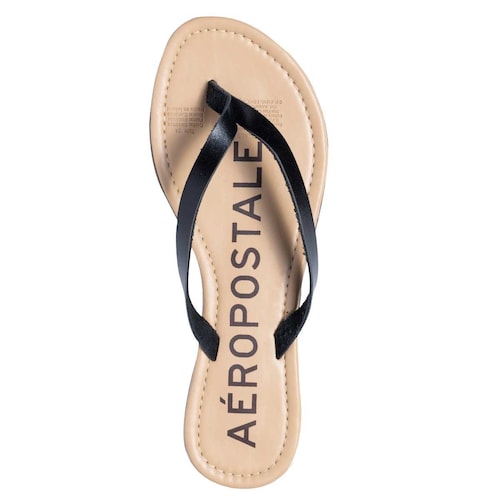 Sandalia Negra Flip Flop Aeropostale