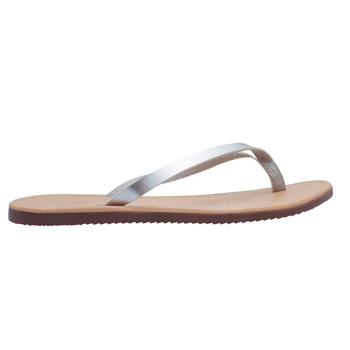 Sandalia Plateada Flip Flop Aeropostale