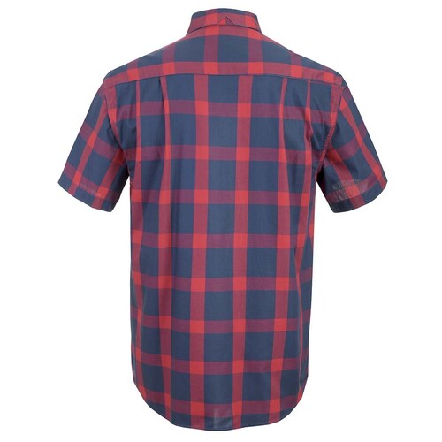 Camisa para Caballero Manga Corta Roja Combinado Cavalatti