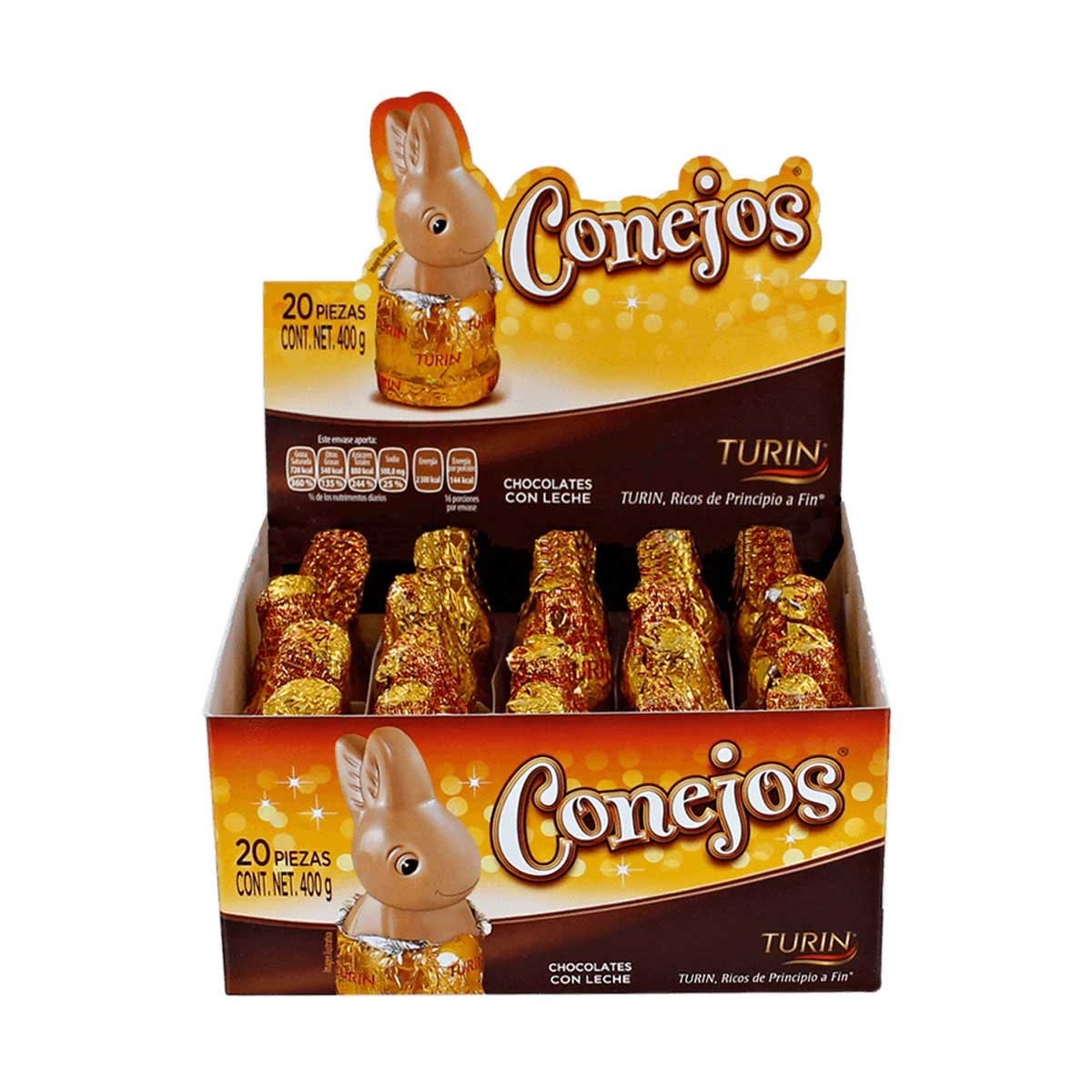 Chocolate conejos turin 20 grs Sears
