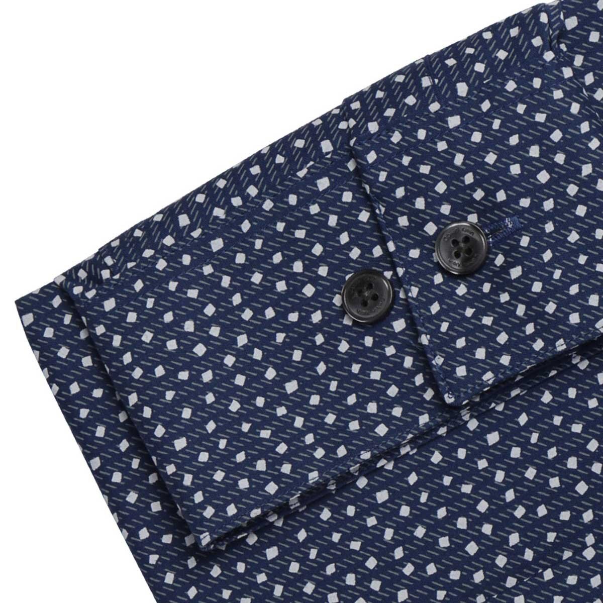 Camisa de Vestir para Caballero Calvin Klein Slim Fit Azul Combinado