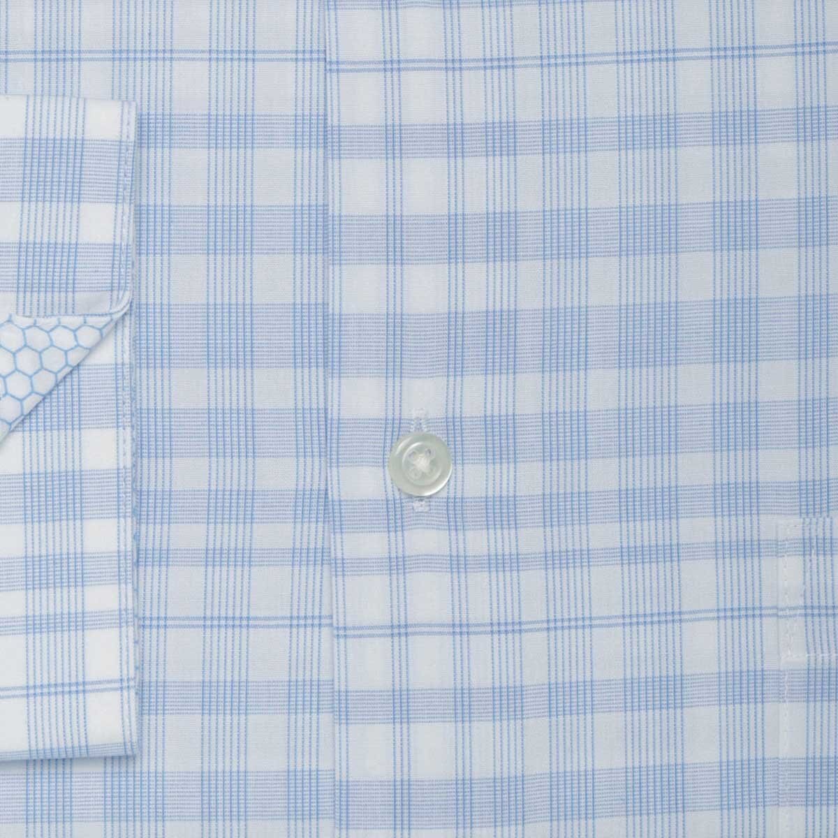 Camisa de Vestir para Caballero Van Heusen Regular Azul Combinado
