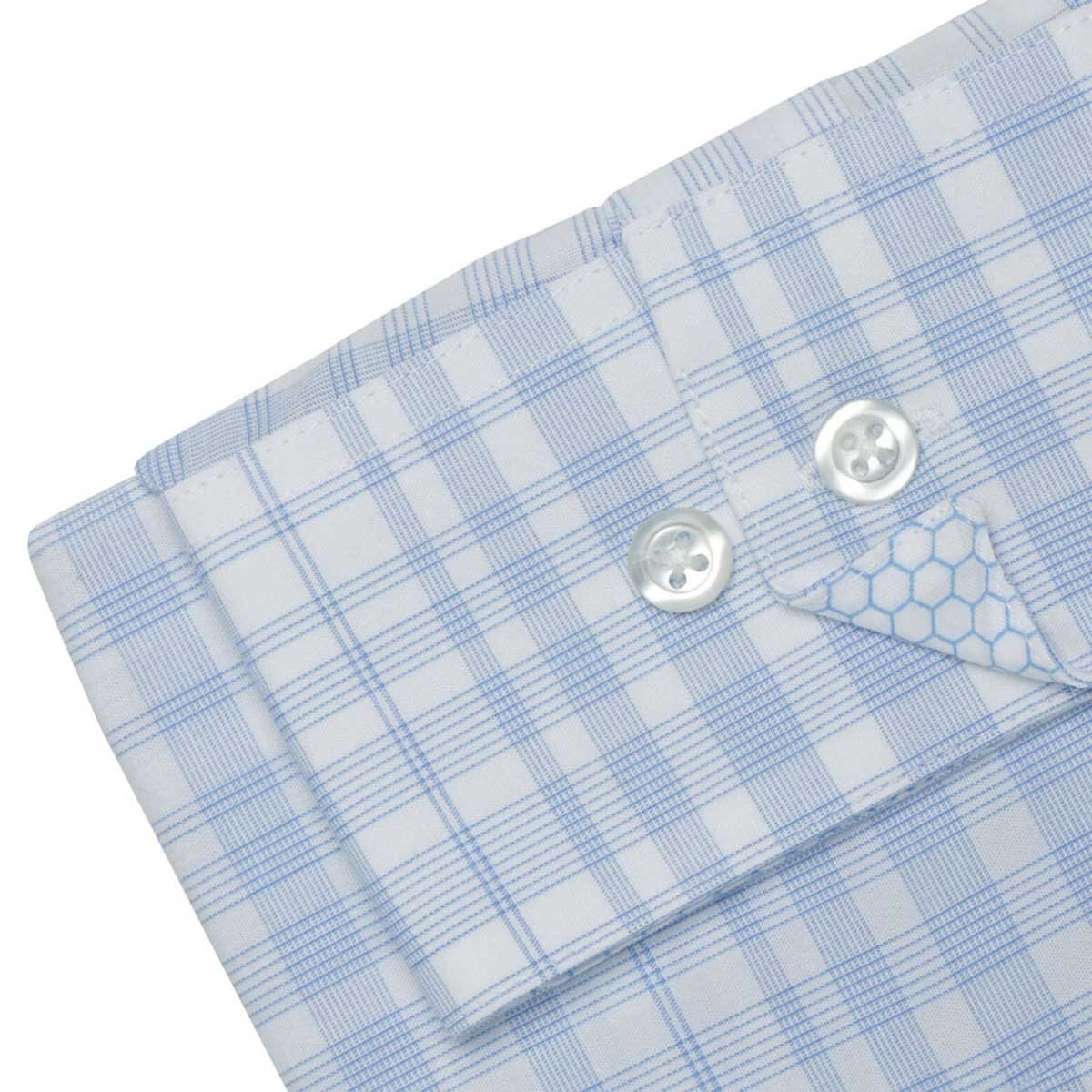 Camisa de Vestir para Caballero Van Heusen Regular Azul Combinado