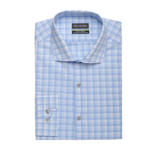 Camisa de Vestir para Hombre Van Heusen Slim Azul Combinado