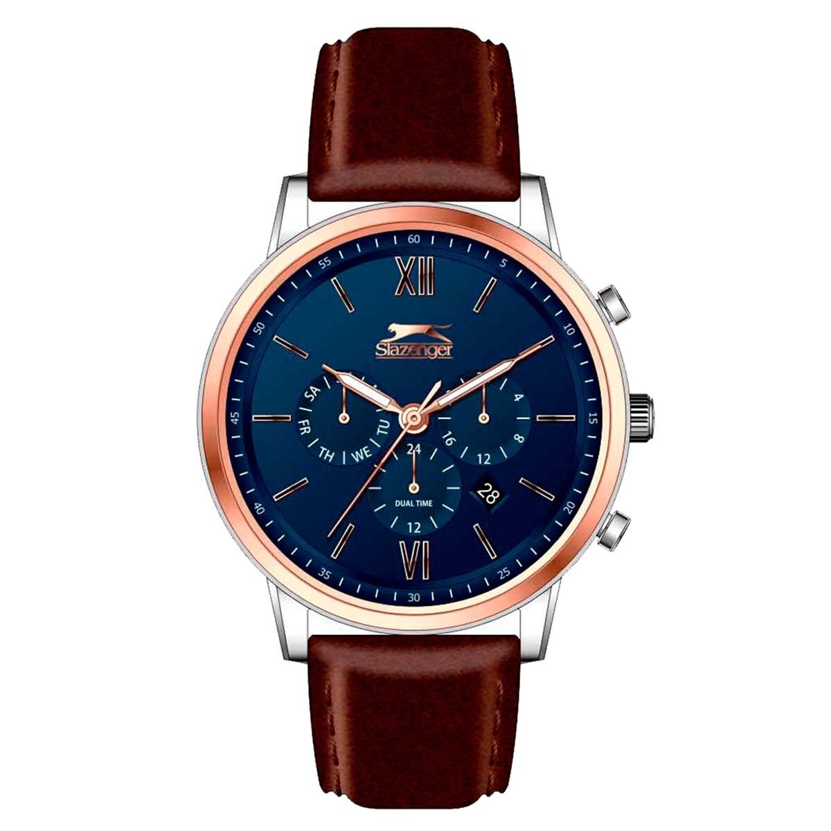 Reloj para Caballero Slazenger de Piel Cafe