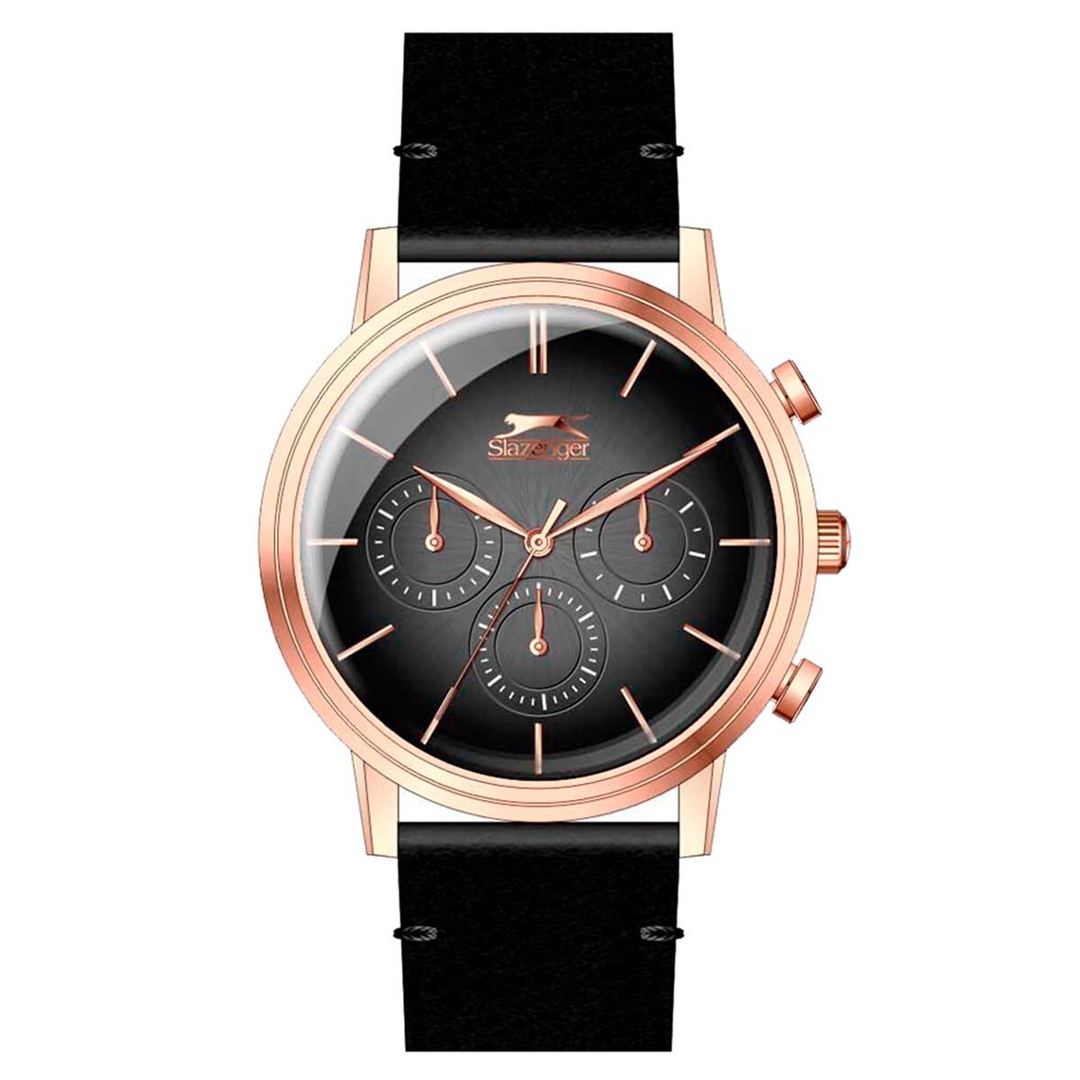 Reloj para Caballero Slazenger de Piel Negro