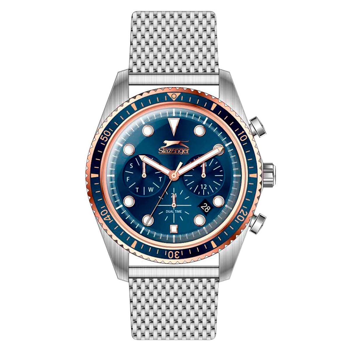 Reloj para Caballero Slazenger de Metal Plata