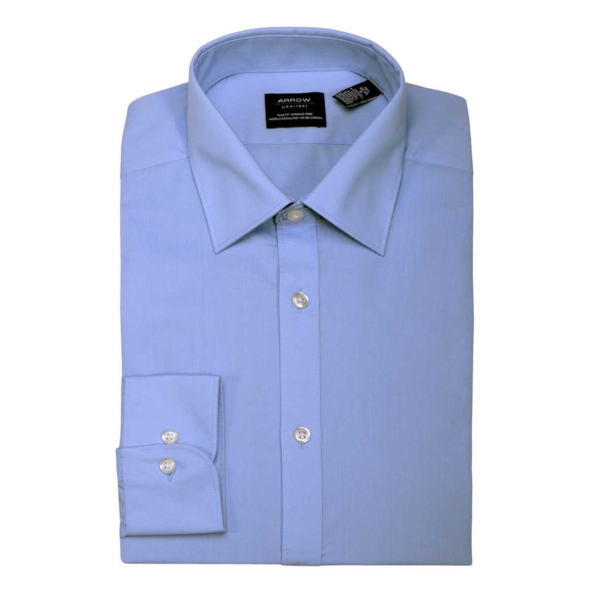 Camisa Básica de Vestir Arrow Slmfit Azul Claro