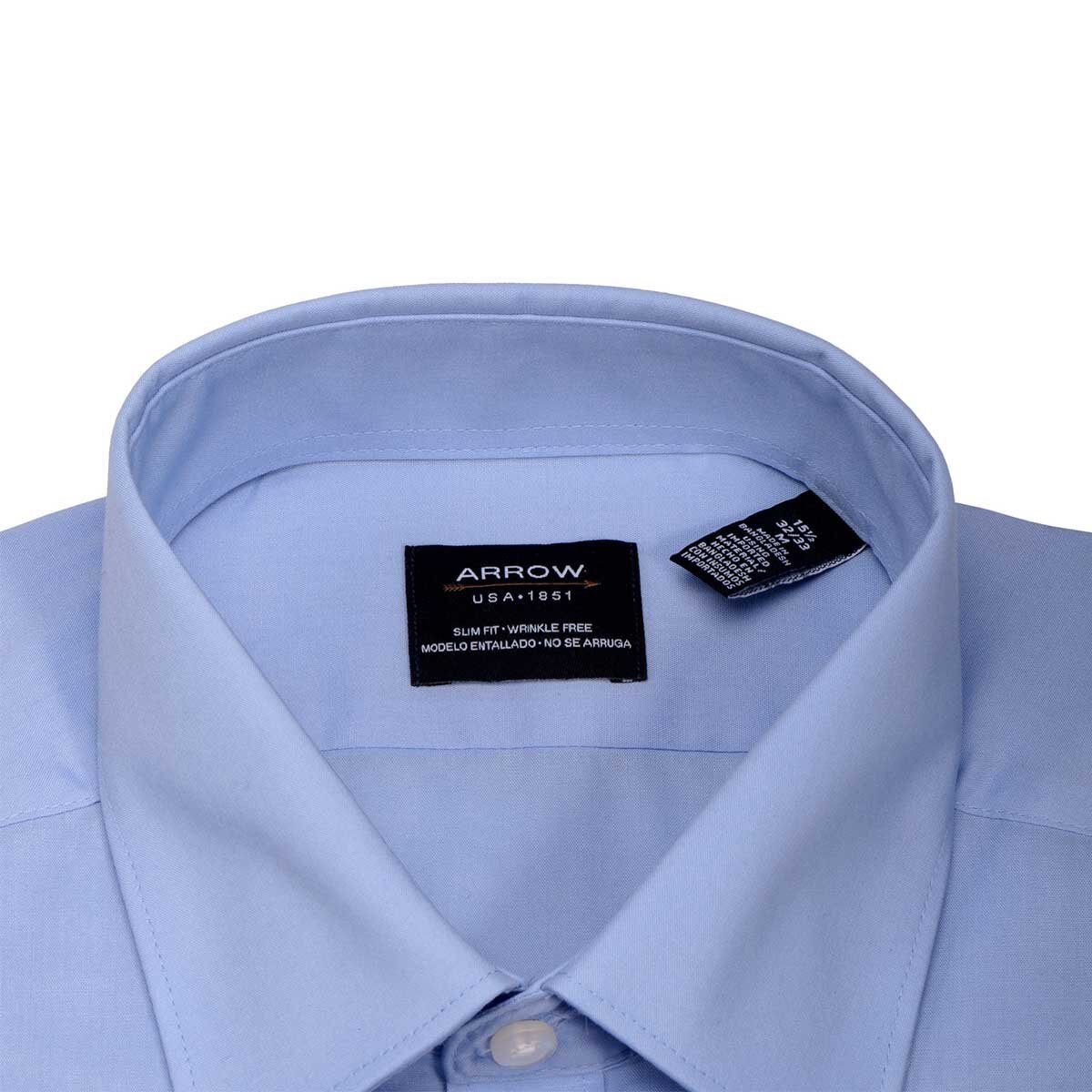 Camisa Básica de Vestir Arrow Slmfit Azul Claro