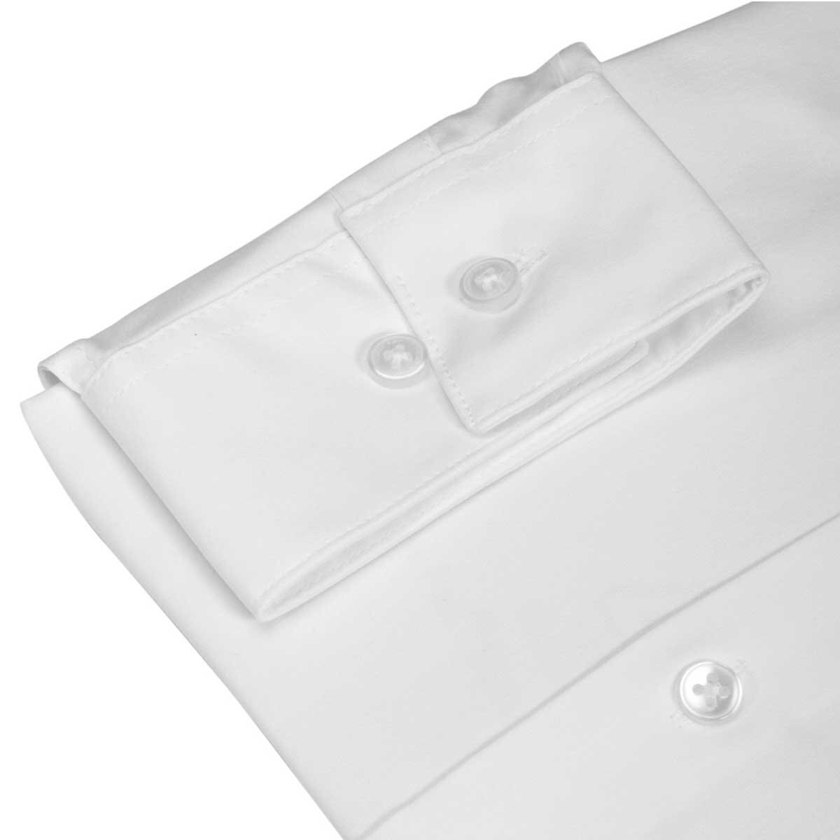Camisa de Vestir Básica para Caballero Calvin Klein Stretch Blanca