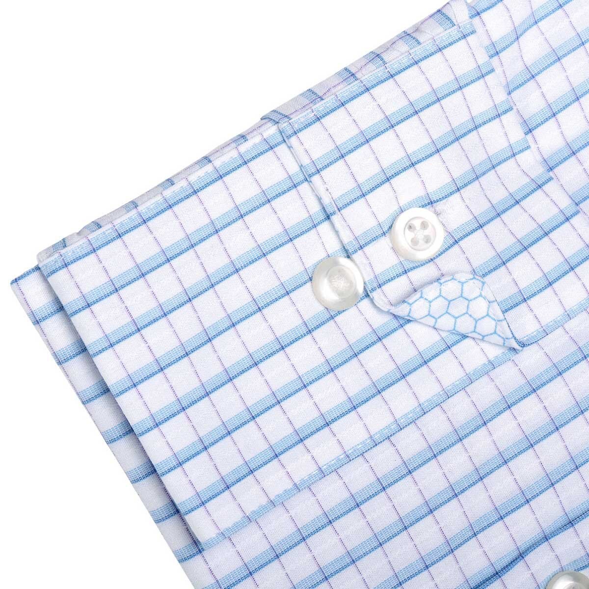 Camisa de Vestir para Caballero Van Heusen Blanco Combinado