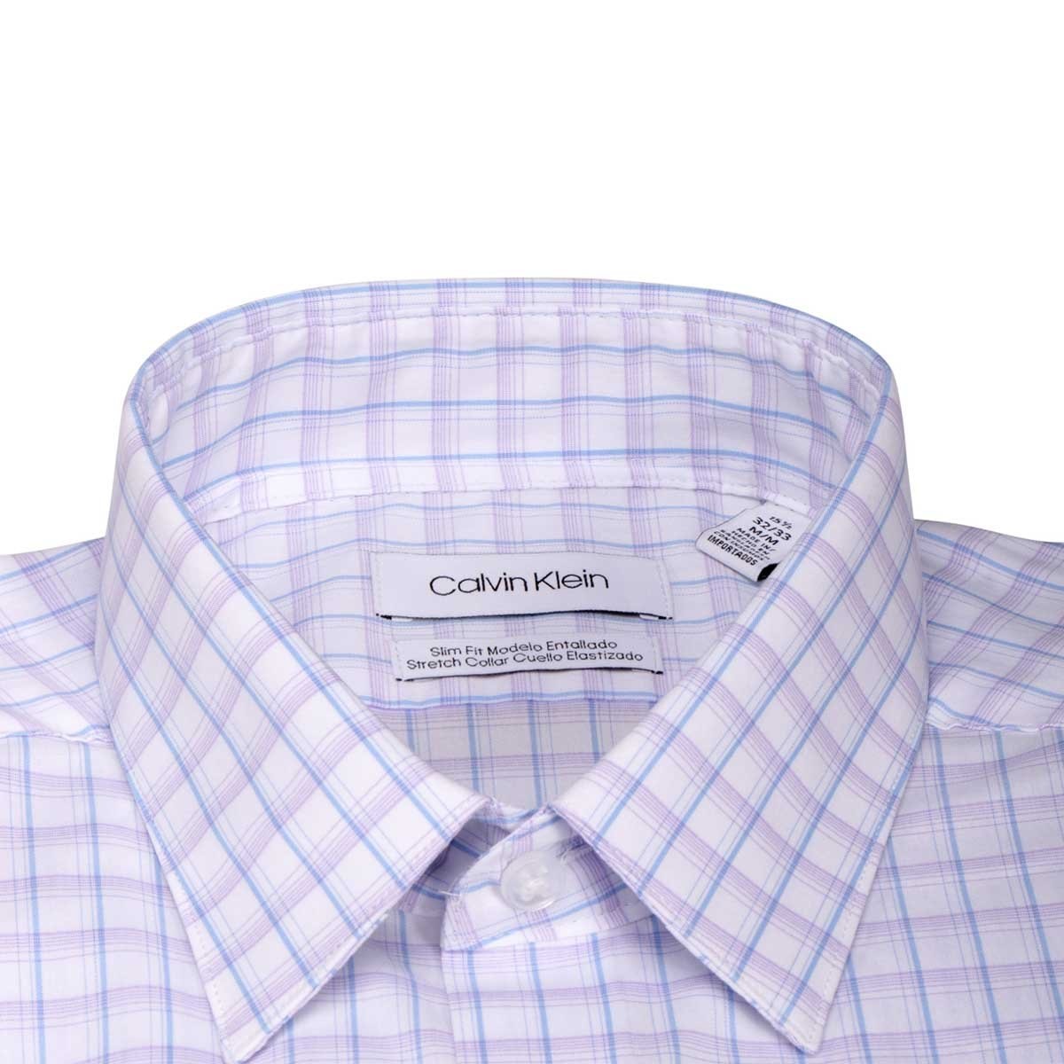 Camisa de Vestir para Caballero Calvin Klein Stretch Azul Claro