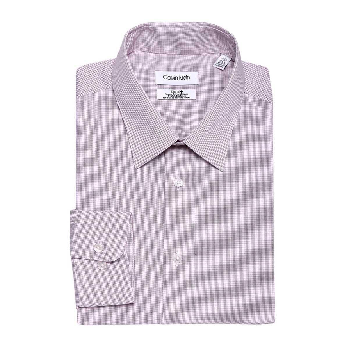 Camisa de Vestir para Caballero Calvin Klein Slim Fit Steel Morado Combinado