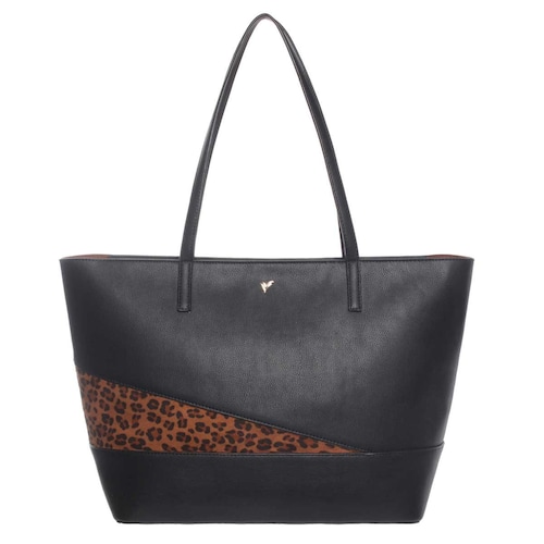 Bolso Negro Leopardo Lily & Ivy