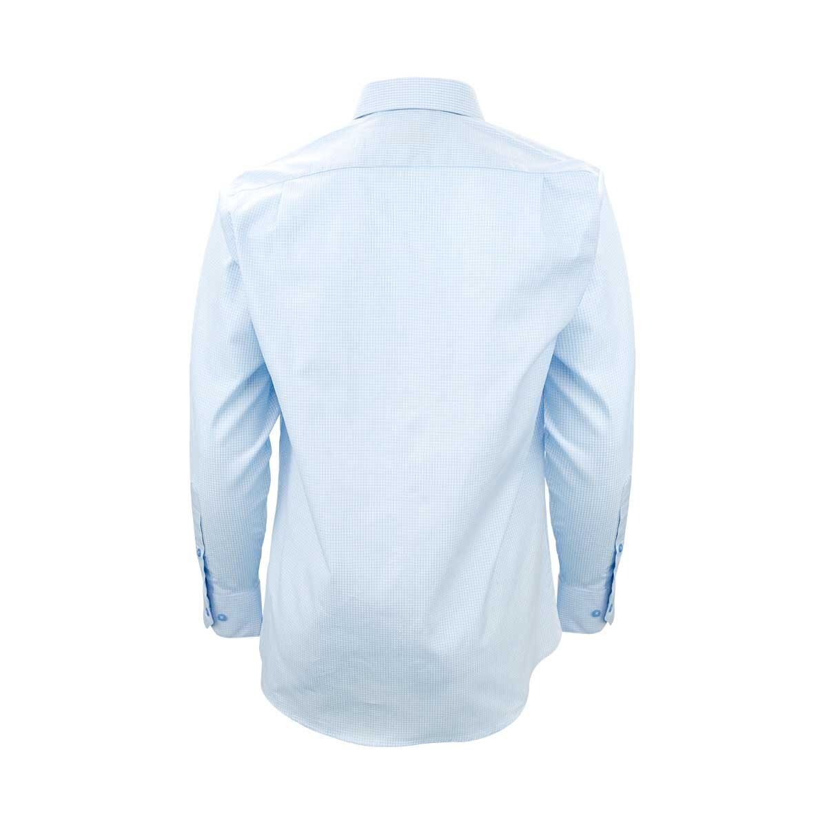 Camisa de Vestir a Cuadros Azul para Caballero Manchester