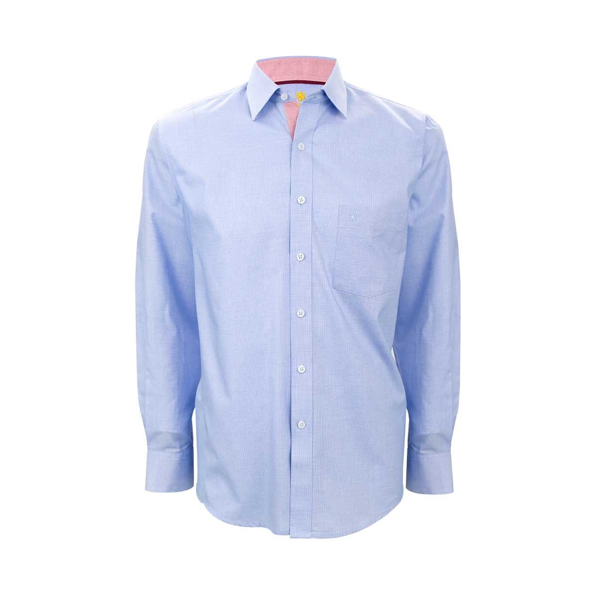 Camisa de Vestir Azul para Caballero Manchester