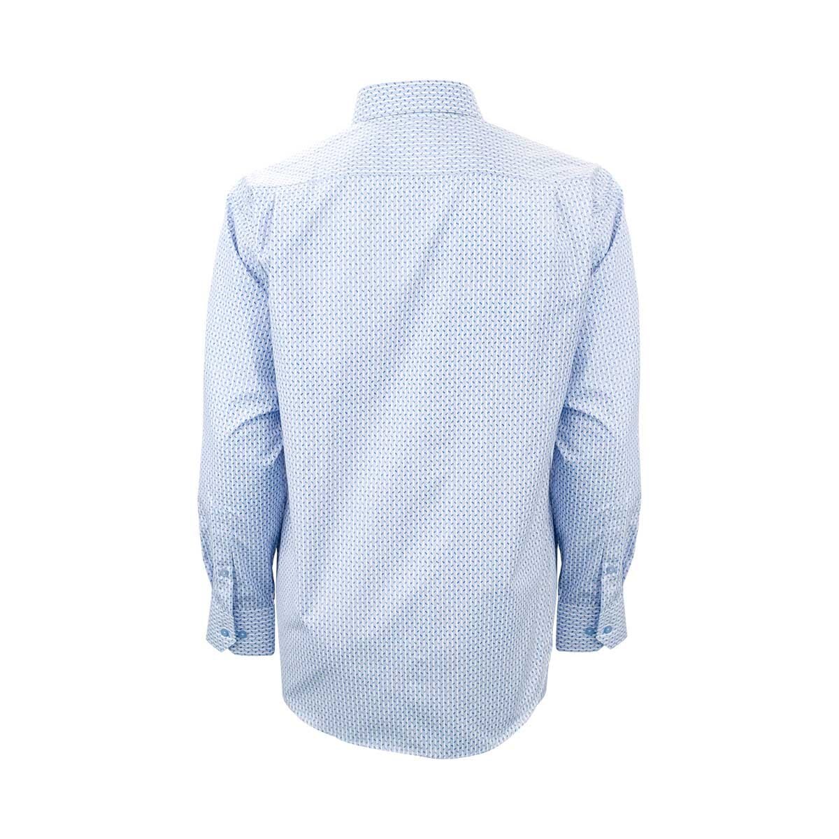 Camisa de Vestir Rayada Azul para Caballero Manchester