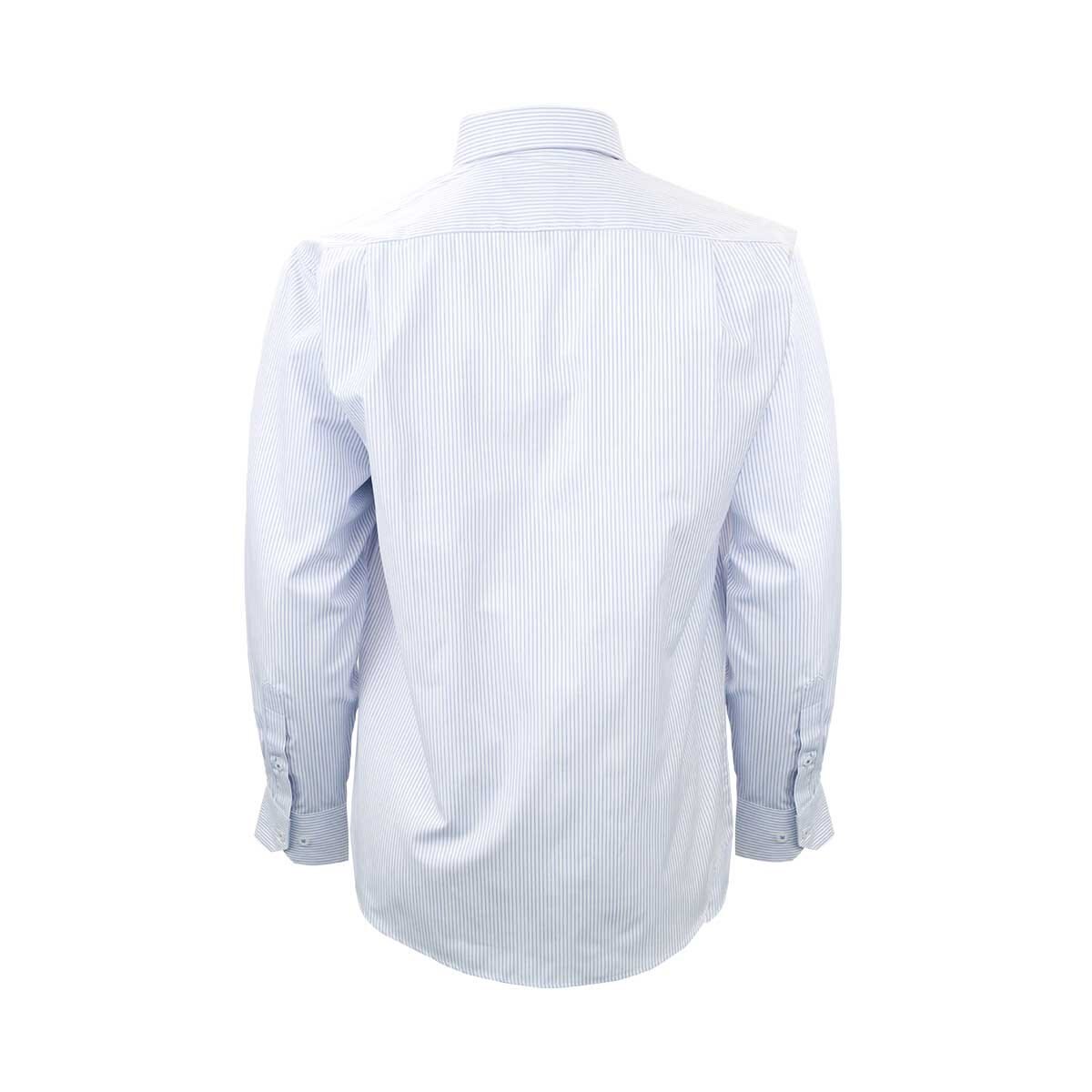 Camisa de Vestir Rayada Azul para Caballero Manchester