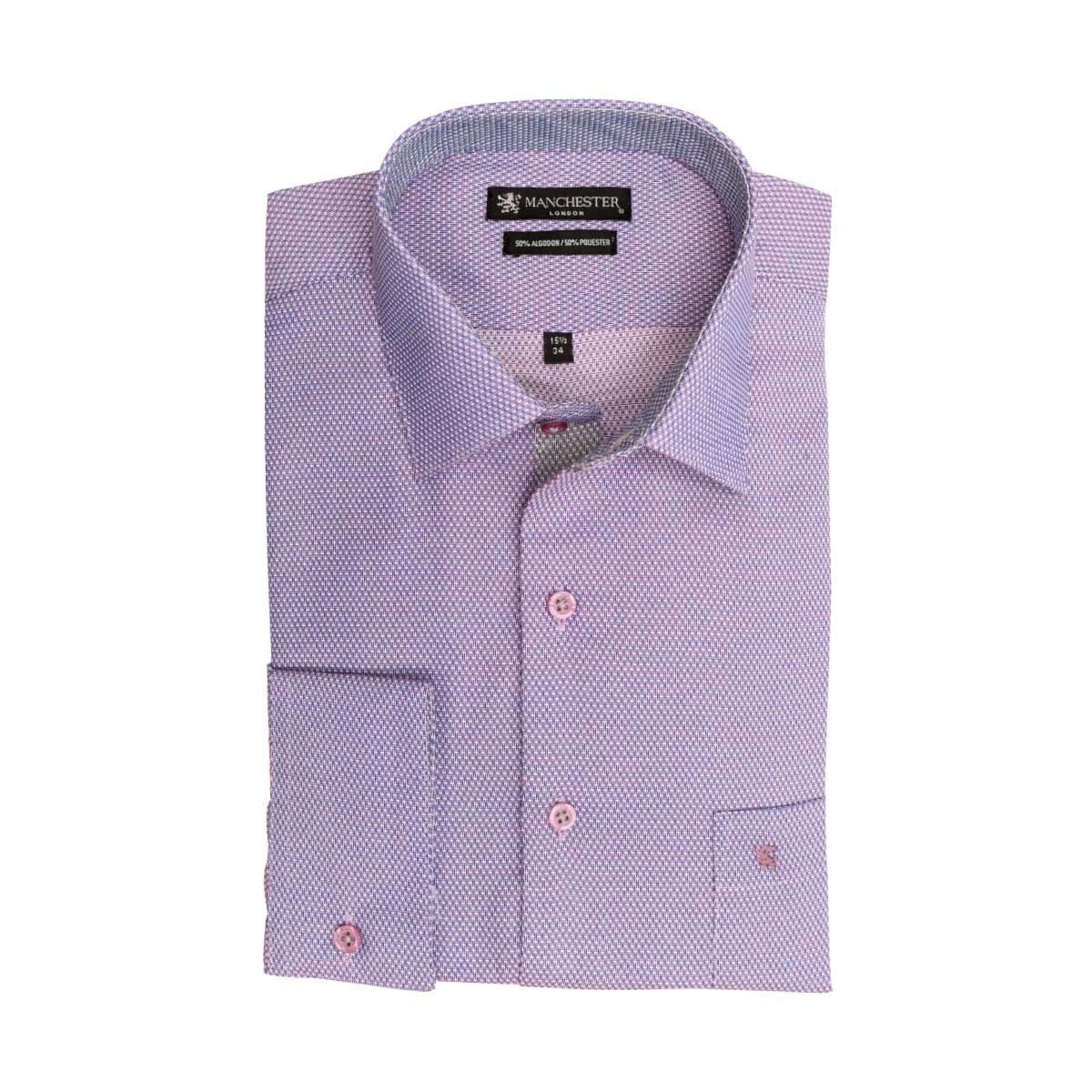 Camisa de Vestir Lila para Caballero Manchester