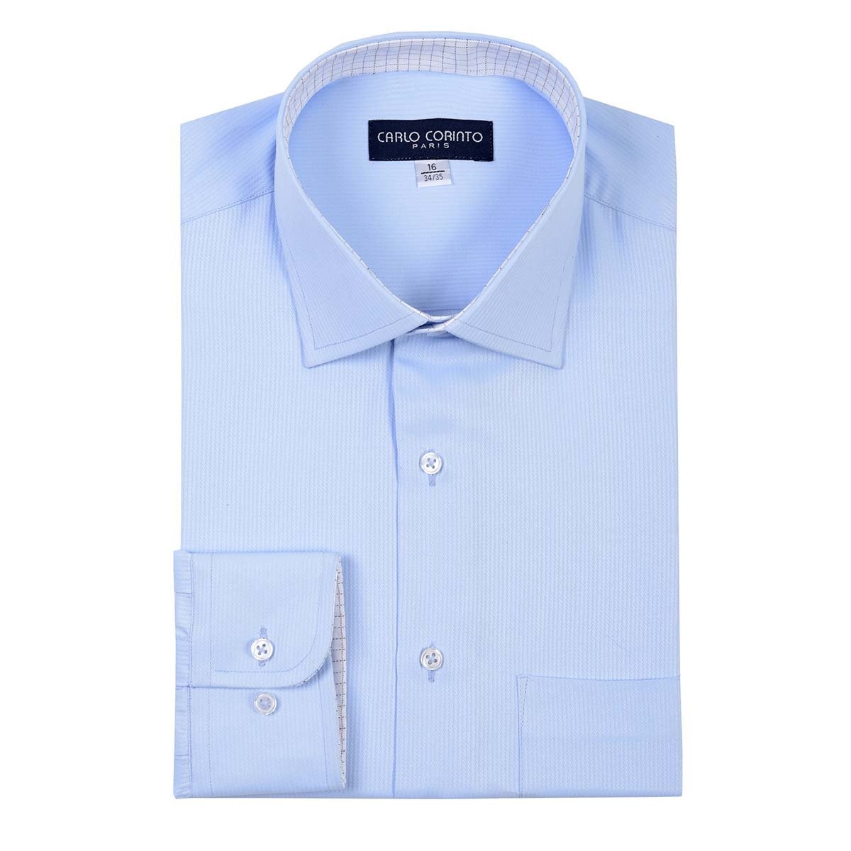 Camisa de Vestir Tradicional Morada Carlo Corinto Paris para Caballero
