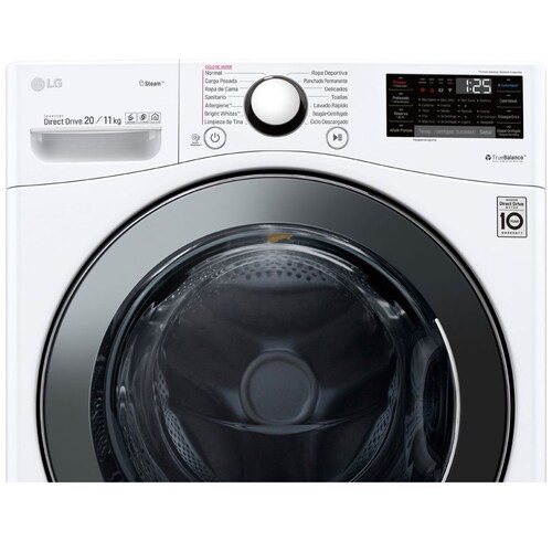 Lavasecadora LG Carga Frontal 20/11 Kg Wd20Wv2S6+Miniwash Blanca