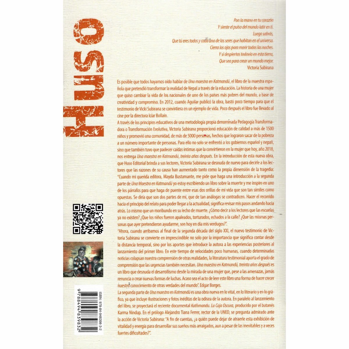 Una Maestra en Kathmandu. Treinta Años Después Huso Editorial