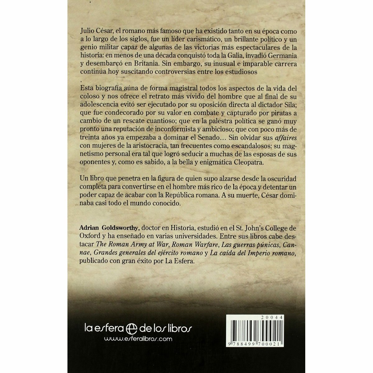 César la Esfera de los Libros
