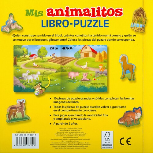 Mis Animalitos (Libro - Puzzle) Ngv
